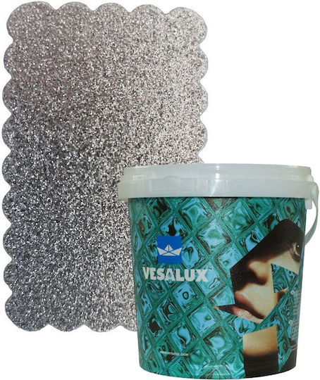 Vesalux Go Glitter Χρώμα Τεχνοτροπίας Silver 100 1lt