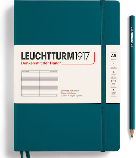 Leuchtturm1917 Notebook 125 Sheets A5 Ruled Green 367256