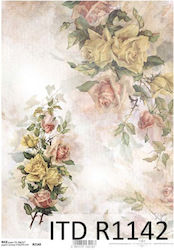 ITD Collection Α4 Ριζόχαρτο Decoupage 40gr