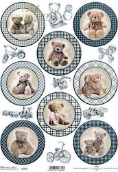 ITD Collection ITD 21x30 Hârtie de orez Decoupage