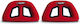 Simoni Racing Car Decoration Red Headrests 2τμχ in Red Color SRPTU/R