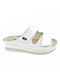 Vesna Women's Flat Sandals Anatomic in White Color 422