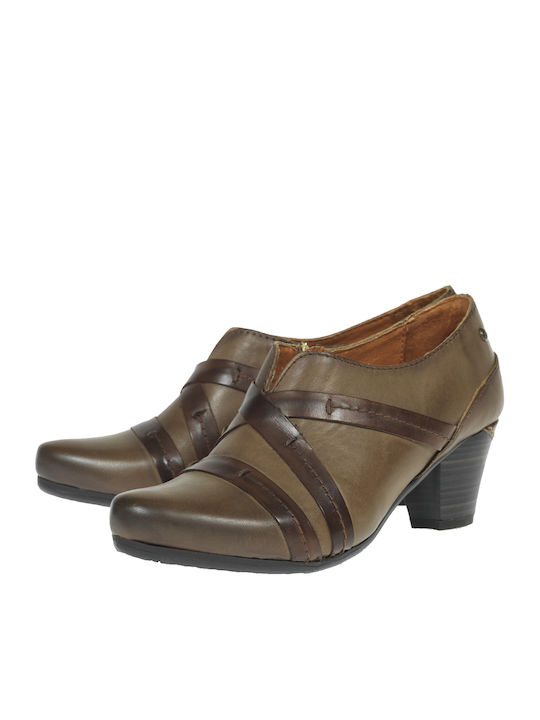 Pikolinos Leather Brown Heels