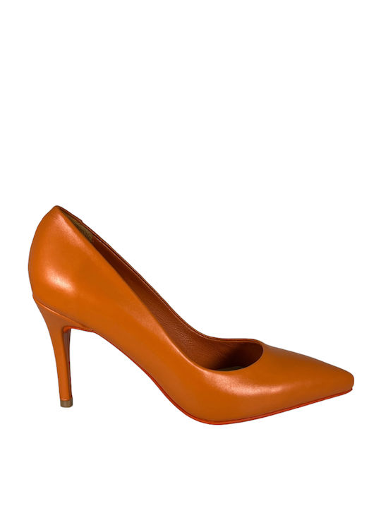 ExclusiveShoes Leder Pumps Orange