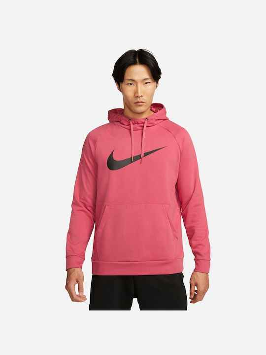 Nike Men's Sweatshirt with Hood Pink