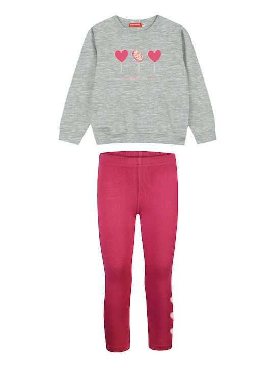 Energiers Kinder Set mit Leggings Winter 2Stück Orchid