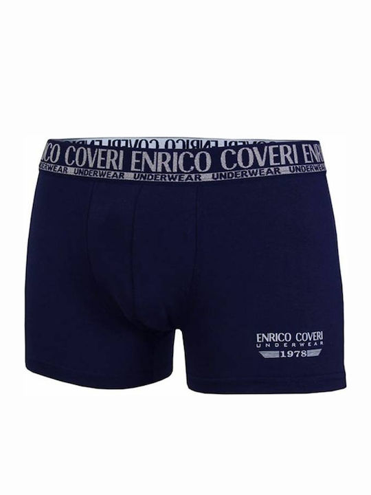 Enrico Coveri Men's Boxer Blue