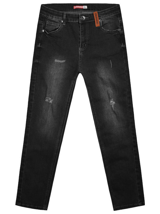 Energiers Kinder Schlaghose Jeans Schwarz