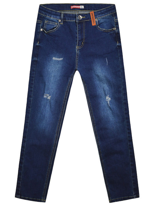 Kinder Schlaghose Jeans Blau