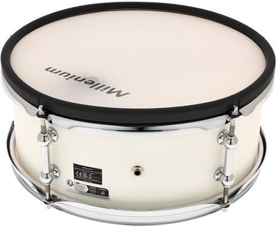 Millenium Ταμπούρο Ξύλινο 13" x 5" Λευκό