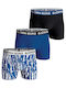Herren Boxershorts Blau 3Packung