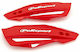 Polisport Motorcycle Protective Hand Guards in Red Colour