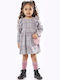 Children's Dress Long Sleeve Set with Accessories Gray