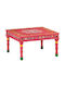 Square Side Table Wooden Pink M54xL54xH30cm