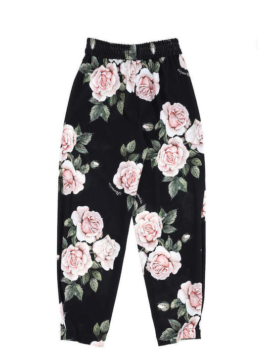 Monnalisa Girls Fabric Trouser Pink