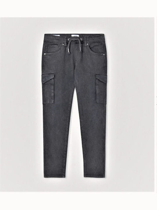 Pepe Jeans Kids' Cargo Fabric Pants Gray CHASE