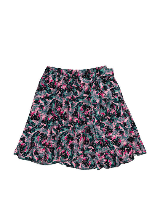 Fustă Plisată pentru Copii Floral Multicoloră