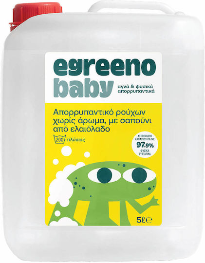 Egreeno Baby Βρεφικό Συμπυκνωμένο Υγρό Απορρυπαντικό Ρούχων 5lt (200 Μεζούρες)