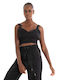 Guess Women's Summer Crop Top Sleeveless Black