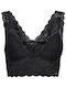 Only Women's Summer Crop Top Sleeveless Black