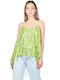 Zoya Women's Summer Blouse with Straps Green