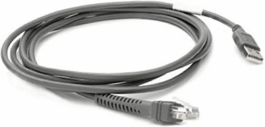 Zebra USB 2.0 Cable USB-A male - RJ45 Μαύρο 2.1m (CBA-U21-S07ZBR)