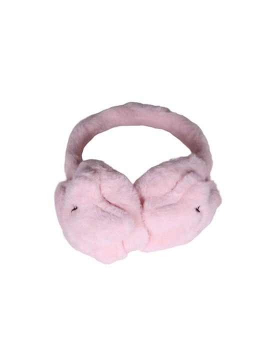 Kids Furry Earmuffs Pink