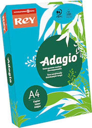 Rey Χαρτί Εκτύπωσης A4 80gr/m² 500 φύλλα Τιρκουάζ