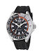 Nautica CLEARWATER BEACH Watch Battery with Black Rubber Strap