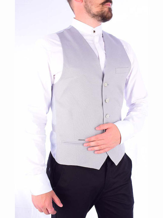 Stefan Fashion Ανδρικό Γιλέκο Γκρι