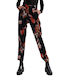 Dama Tesatura Pantaloni cu Elastic Floral