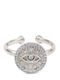 George Art Jewels Γυναικείο Δαχτυλίδι με Ζιργκόν από Ασήμι Επιχρυσωμένο