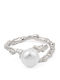 George Art Jewels Femeie Inel cu Perle din Argint Placat cu aur