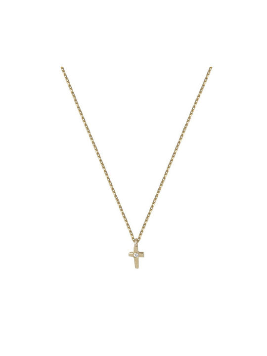 Gold Cross 9K with Chain
