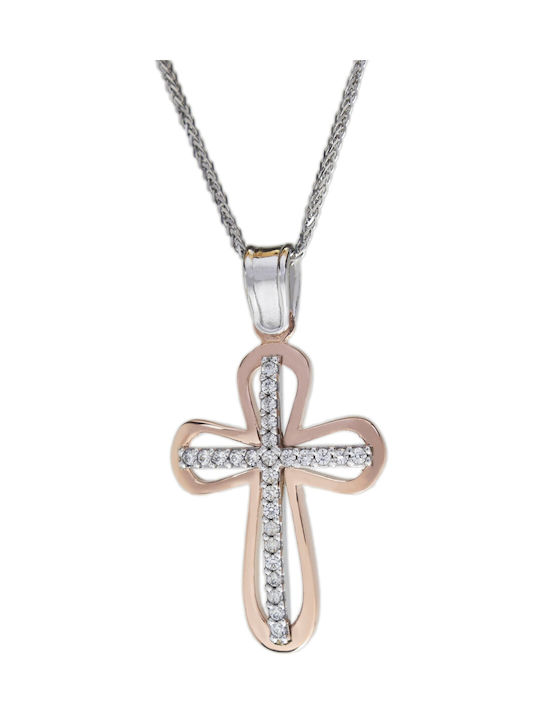 Katsigiannis Women's White Gold Cross 14K