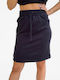 HoodLoom High Waist Midi Skirt in Black color