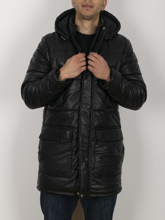 Oakwood Men's Winter Leather Jacket Black