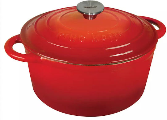 KING Hoff Deep Pot made of Cast Iron 4lt / 24cm
