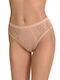 Damen Slip mit Spitze Beige