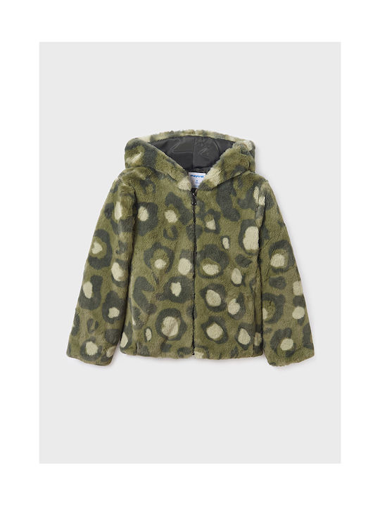 Mayoral Girls Coat Green with Ηood