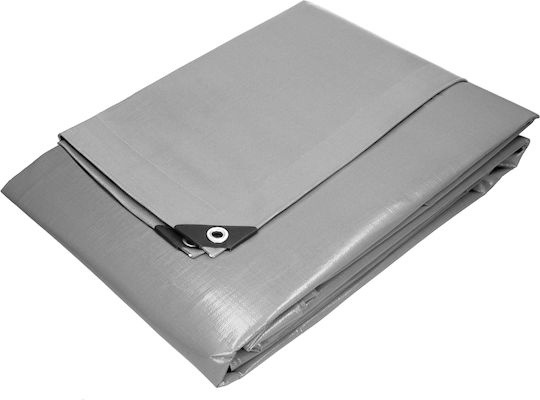 ECD Germany Waterproof Tarpaulin 260gr/m² 5x3m. Heavy Duty Gray