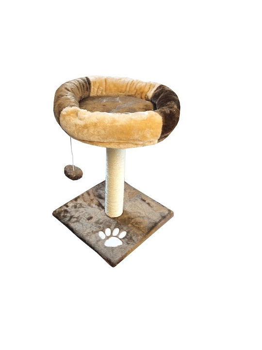 Pet Interest Wheel Cat Tree Scratching Post Cat Trees Gray 2 levels 35x35x51cm