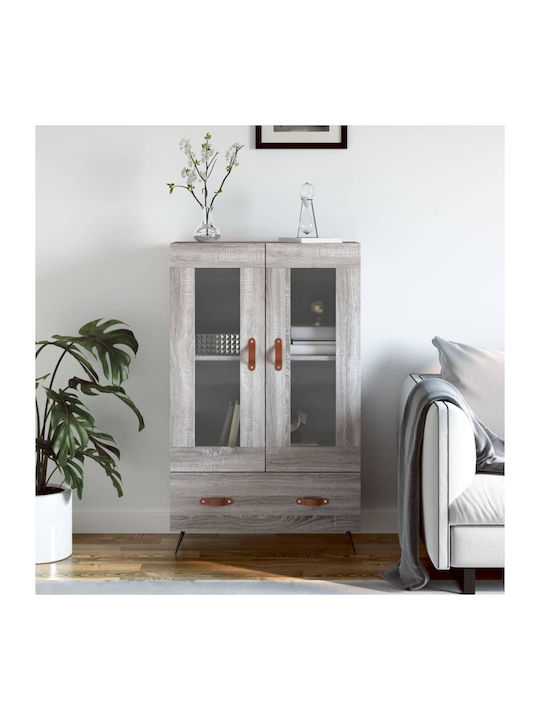 vidaXL Wohnzimmer Vitrine aus Holz und Metall m...