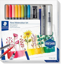 Staedtler FLORAL Σετ Ζωγραφικής 12τμχ