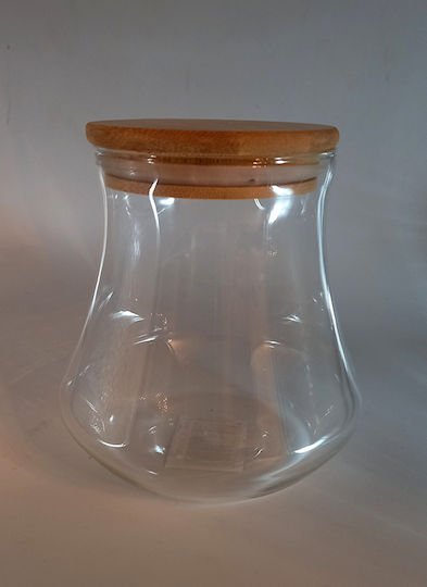 Karvounis Karvounis Allgemeine Verwendung Glas Transparentes Vasen mit luftdichtem Deckel 750ml 1 Stück