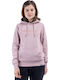 Damen Sweatshirt Kapuzen Rosa