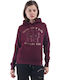 Women's Sweatshirt Hooded Burgundy