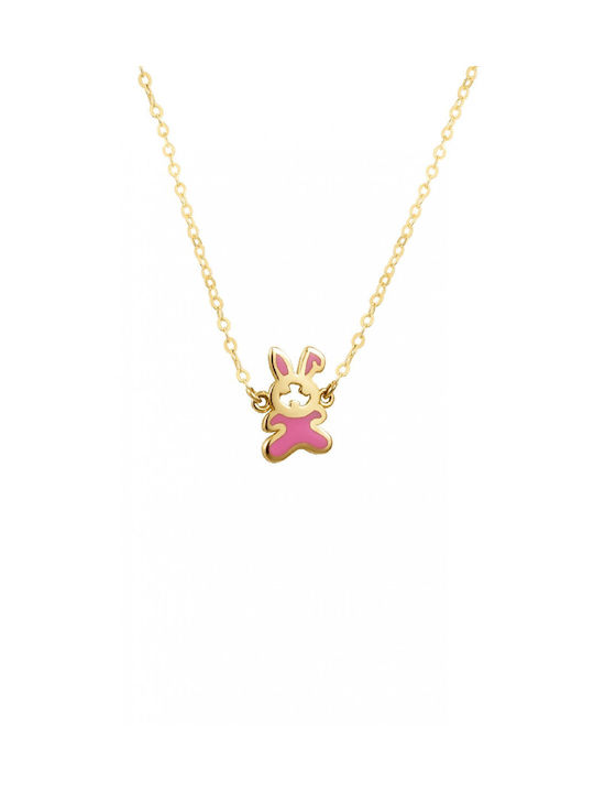 Mertzios.gr Gold Chain Kids Necklaces 9K KL012310DR