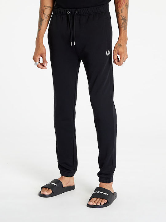 Fred Perry Jogginghose mit Gummizug Schwarz