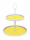 Plastic Dessert Tower Stand Yellow